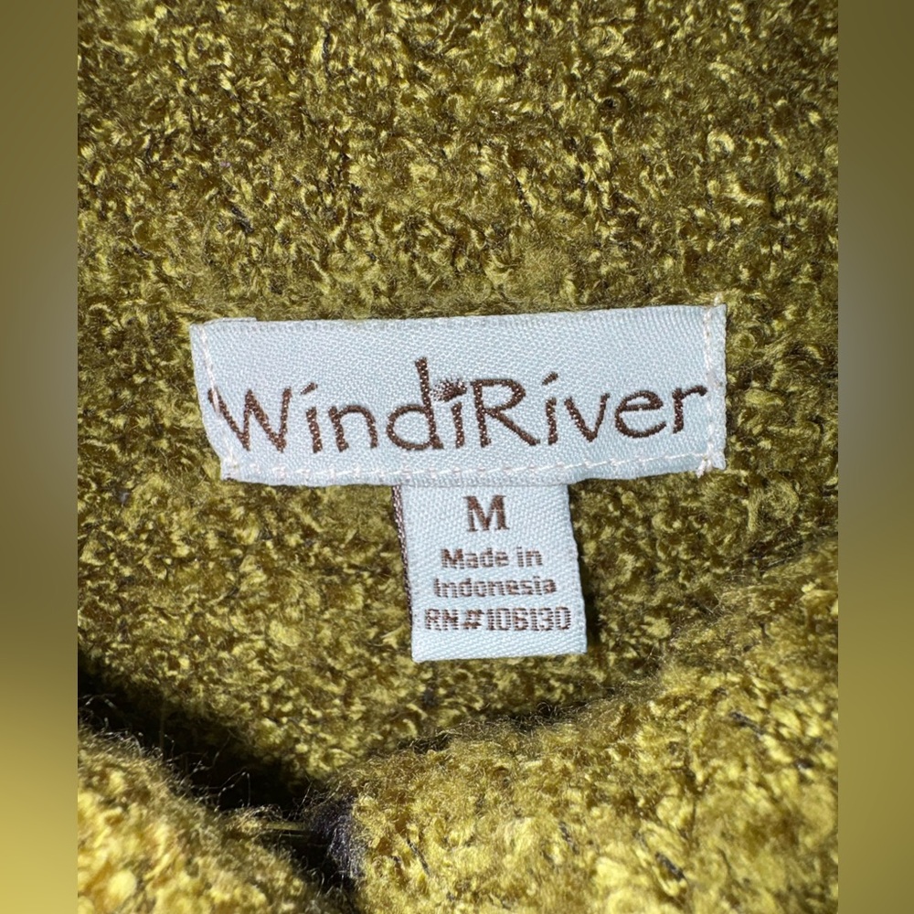 Windi River Olive Green cardigan size XL - Picture 6 of 8